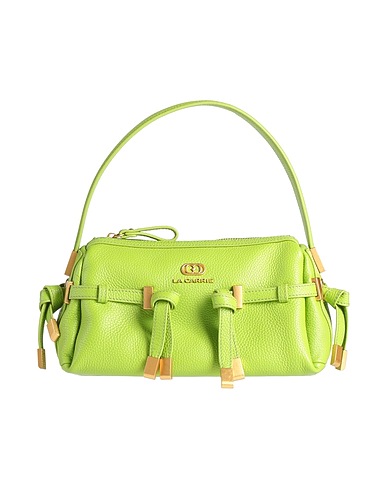 LA CARRIE Borsa a mano Verde lime Pelle