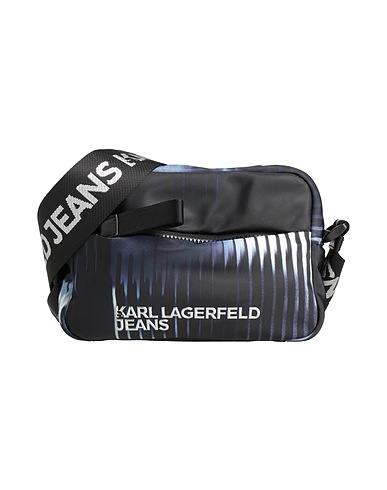 KARL LAGERFELD JEANS Cross-body bags Black 96% Recycled polyester, 4% Polyurethane