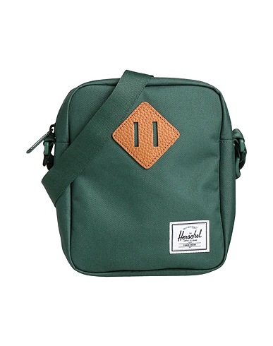 HERSCHEL SUPPLY CO. Cross-body bags Dark green 100% Recycled PET, TPE - Thermoplastic Elastomer