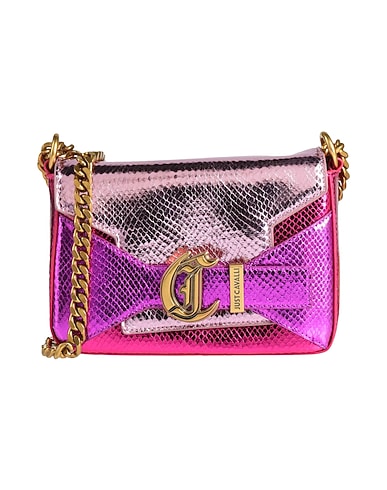 JUST CAVALLI Across-body bag Purple 100% Polyester, Polyurethane resin