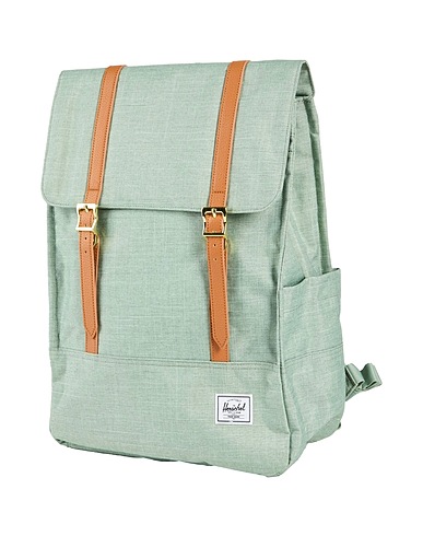 HERSCHEL SUPPLY CO. Backpacks Light green 100% P.E.T. recycled polyester, TPE - Thermoplastic Elastomer