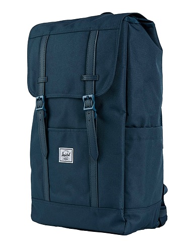 HERSCHEL SUPPLY CO. Zaini Verde petrolio PET riciclato, TPE - Elastomeri Termoplastici, Poliuretano