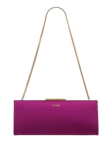 SAINT LAURENT Shoulder bag Purple Textile fibres