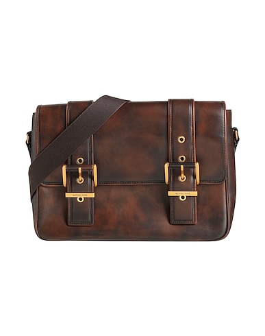 MICHAEL KORS MENS Across-body bag Dark brown Leather
