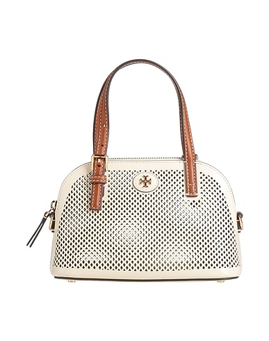 TORY BURCH Handbag Cream Leather