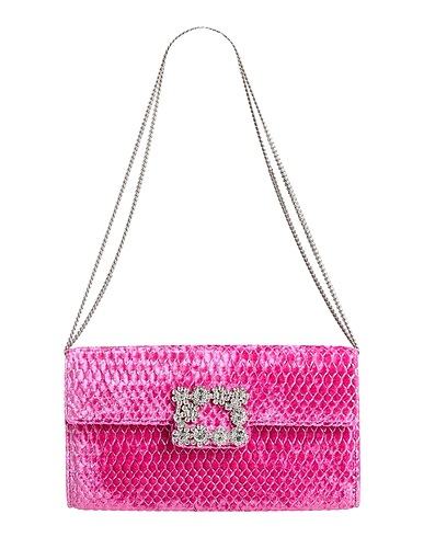 ROGER VIVIER Handbag Fuchsia Textile fibres