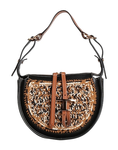 TOD'S Handbags Leather, Textile fibers