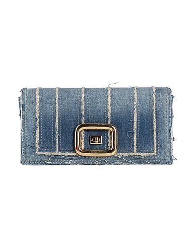 ROGER VIVIER Τσάντα χειρός Μπλε Ίνες υφασμάτων