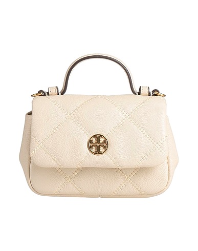 TORY BURCH Handbag Beige Leather