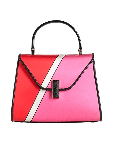 VALEXTRA Handbag Fuchsia Viscose, Silk, Calfskin