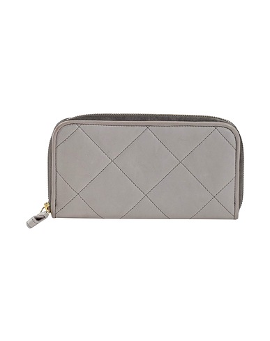 LANVIN Wallet Grey Lambskin