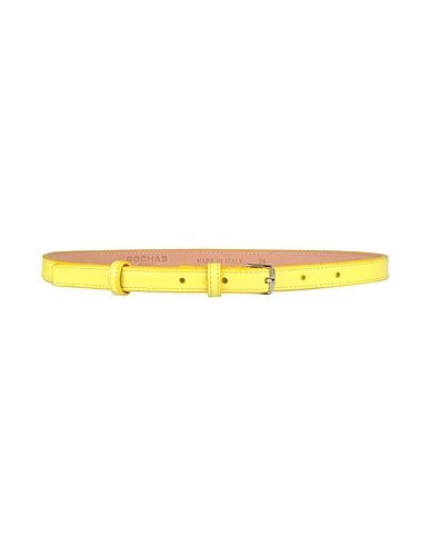 ROCHAS Ceinture fine Jaune Cuir