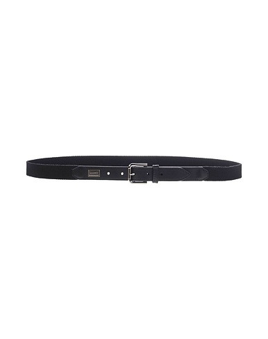 DOLCE&GABBANA Fabric belt Black 70% Acrylic, 20% Calfskin, 7% Cotton, 3% PA