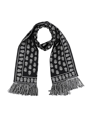 MCQUEEN Scarves and foulards Black 100% Wool