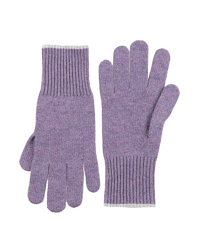 BRUNELLO CUCINELLI Gloves Purple 100% Cashmere