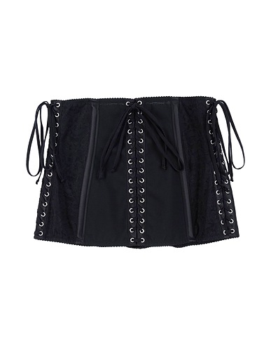 DOLCE&GABBANA High-waist belt Black 81% Polyamide, 19% Elastane