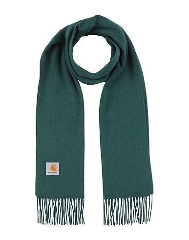 CARHARTT Scarves and foulards Emerald green 100% Wool