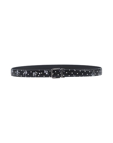 DOLCE&GABBANA Leather belt Black 100% Calfskin