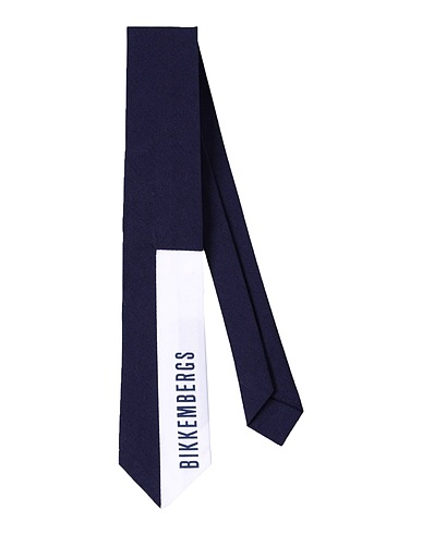 BIKKEMBERGS Ties and bow ties Midnight blue 100% Cotton