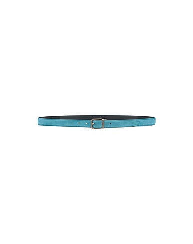 DOLCE&GABBANA Leather belt Slate blue Soft Leather