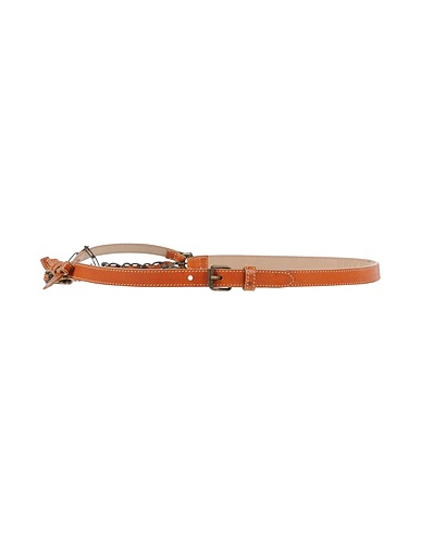 RED(V) Thin belt Brown Soft Leather