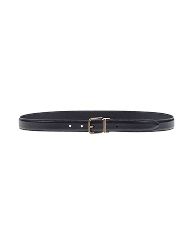 DOLCE&GABBANA Leather belt Black Soft Leather