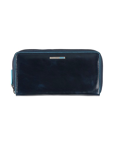 PIQUADRO Wallet Midnight blue Cow leather