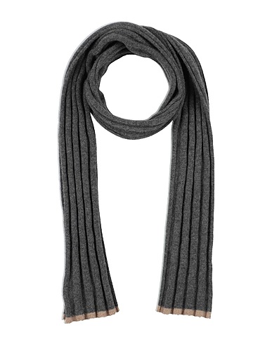 BRUNELLO CUCINELLI Scarves and foulards Gunmetal 100% Cashmere