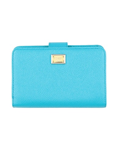 DOLCE&GABBANA Portafoglio Azzurro Pelle di vitello