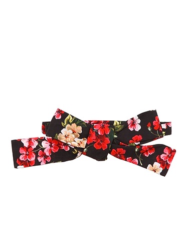 DOLCE&GABBANA Ties and bow ties Black 96% Cotton, 4% Elastane