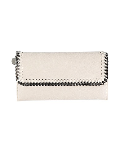STELLA McCARTNEY Wallet Ivory Textile fibres