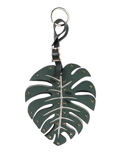 VALENTINO GARAVANI Key ring Green Soft Leather