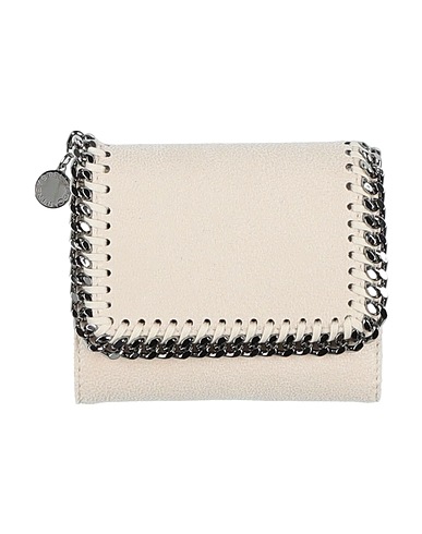 STELLA McCARTNEY Wallet Off white Textile fibres