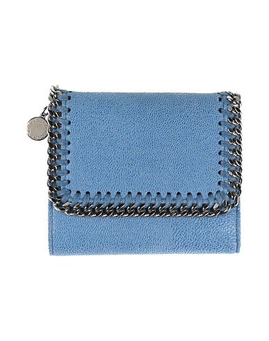 STELLA McCARTNEY Portafoglio Blu Fibre tessili