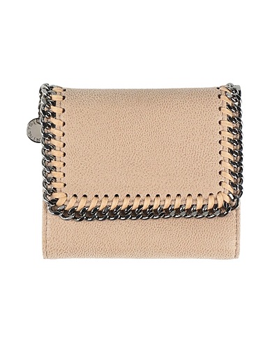 STELLA McCARTNEY Wallet Beige Textile fibers