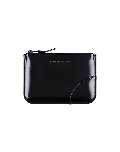 COMME des GARÇONS Wallet Black 100% Bovine leather