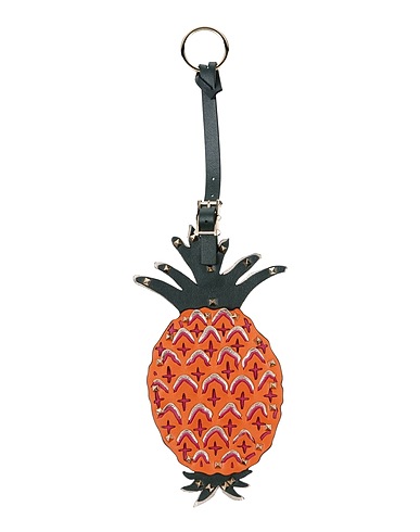 VALENTINO GARAVANI Key ring Brown Soft Leather
