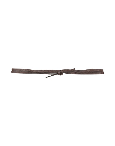MOMONÍ Thin belt Dark brown Calfskin