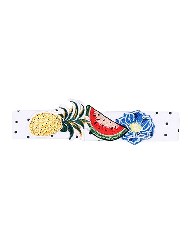 DOLCE&GABBANA Hair accessory White 96% Cotton, 4% Elastane