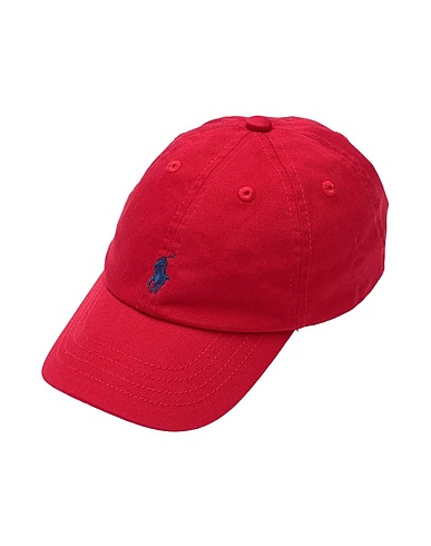 POLO RALPH LAUREN Hat Cotton Chino Baseball Cap
 Red 100% Cotton