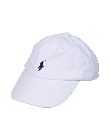 POLO RALPH LAUREN Hat Cotton Chino Baseball Cap
 White 100% Cotton