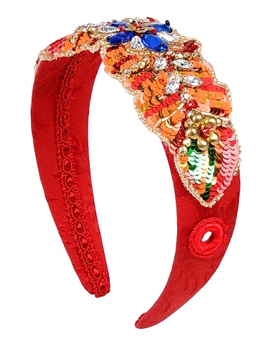 DOLCE&GABBANA Hair accessory Red 58% Cotton, 22% Silk, 20% Polyester