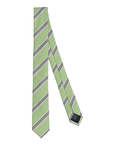 LIU •JO MAN Cravatte e papillon Verde 70% Poliestere, 30% Cotone