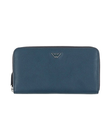 EMPORIO ARMANI Wallet Navy Calfskin