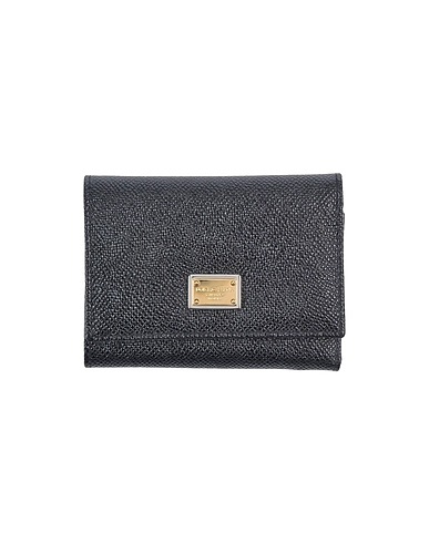 DOLCE&GABBANA Wallet Black Calfskin