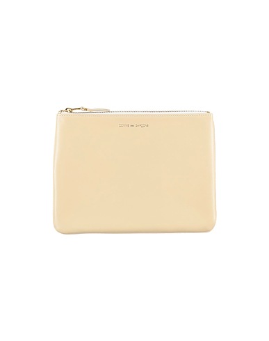 COMME des GARÇONS Pouch Beige 100% Cow leather