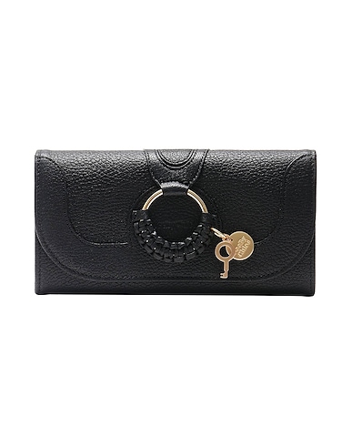 SEE BY CHLOÉ Wallet HANA LONG WALLET
 Black 100% Goat skin