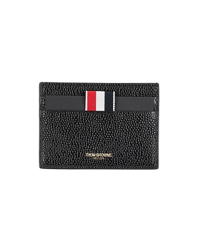 THOM BROWNE Cardholder NERO Leather