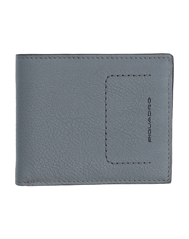 PIQUADRO Wallet Grey Cow leather