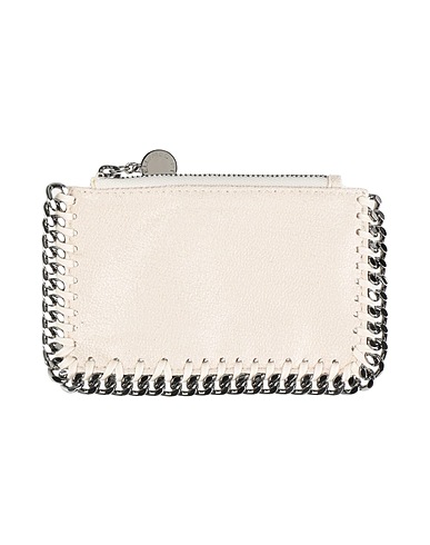 STELLA McCARTNEY PICCOLA PELLETTERIA Avorio Fibre tessili